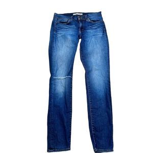 J Brand  Womens Sz 28 Skinny Leg Distressed Jeans Heritage Dk Wash